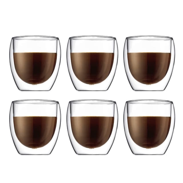 Bodum 6 stk glass med doble vegger PAVINA 0.25 L