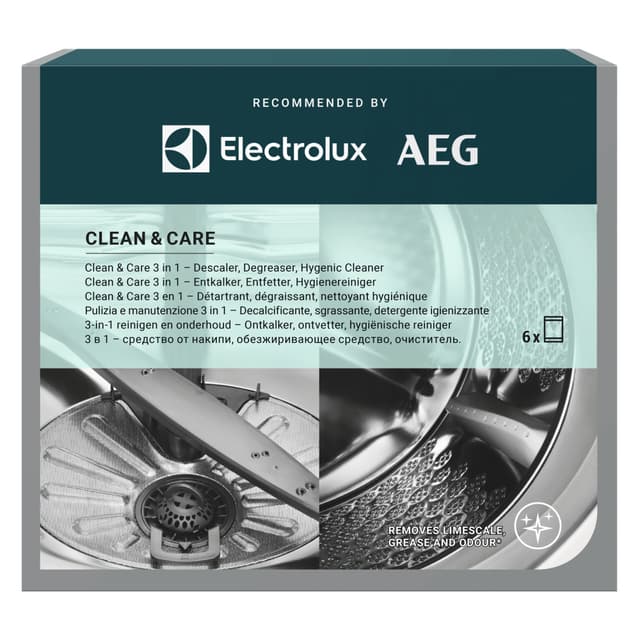 Electrolux M2GCP601 - Rengöring och vård för tvätt & disk - 3 i 1 (6 st)
