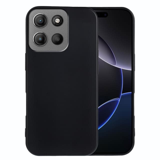 SKALO Motorola Moto G15 Power Mattsvart Ultratunn TPU Skal - Svart