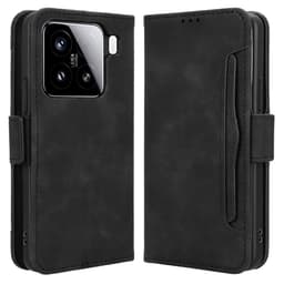SKALO Xiaomi 15 6-LOKEROA Lompakkokotelo - Musta