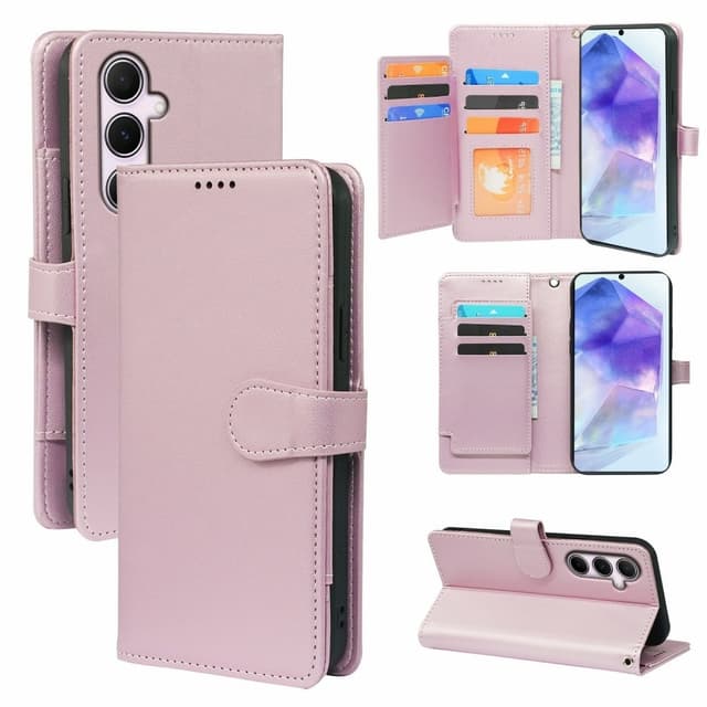 SKALO Samsung A56 5G 9-FACK Plånboksfodral - Roséguld