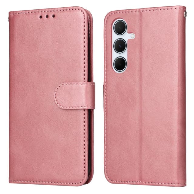 SKALO Samsung A56 5G PU-læder Flip Cover - Pink