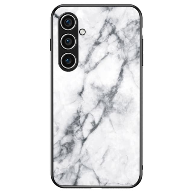 SKALO Samsung A56 5G Marmor Härdat Glas TPU Skal - Motiv 1