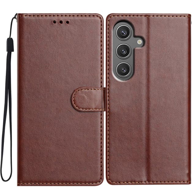 SKALO Samsung A26 5G PU-nahka Lompakkokotelo - Ruskea