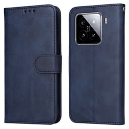 SKALO Xiaomi 15 PU-läder Plånboksfodral - Blå