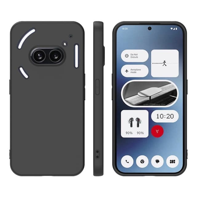 SKALO Nothing Phone (3a) 5G Matsort Ultratyndt TPU Cover - Sort