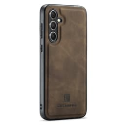 DG MING Samsung A56 5G Premium PU-Läder Hybrid Skal - Mörkbrun