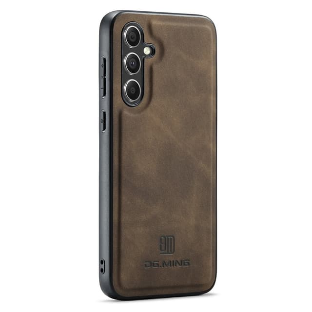 DG MING Samsung A56 5G Premium PU-Läder Hybrid Skal - Mörkbrun