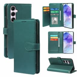 SKALO Samsung A56 5G 9-RUM Flip Cover - Grøn