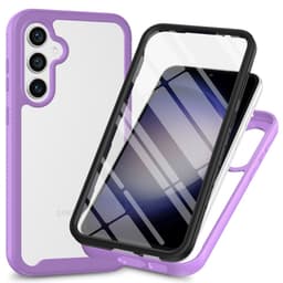 SKALO Samsung A36 5G Shockproof Clear Hybrid+Näytönsuoja Suojakuori - Violetti