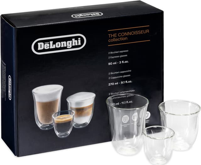 De'Longhi Connoisseur glaspresentkollektion DLSC302