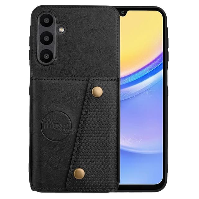 SKALO Samsung A56 5G PU-lædercover med 2 kortslots Cover - Sort