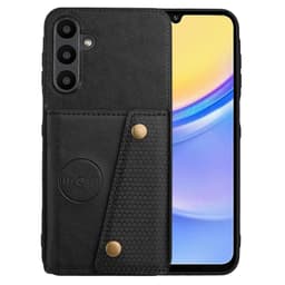 SKALO Samsung A56 5G PU-nahkakotelo, 2 korttipaikkaa Suojakuori - Musta