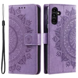 SKALO Samsung A36 5G Mandala Plånboksfodral - Lila