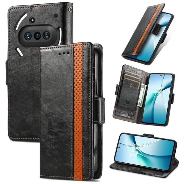 SKALO Nothing Phone (3a) 5G CASENEO 002 Premium Flip Cover - Sort