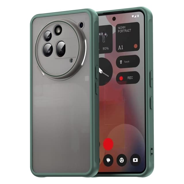 SKALO Nothing Phone (3a) Pro 5G Color Bumper Frosted Skal - Grön