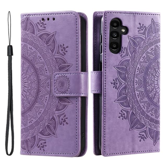 SKALO Samsung A56 5G Mandala Plånboksfodral - Lila