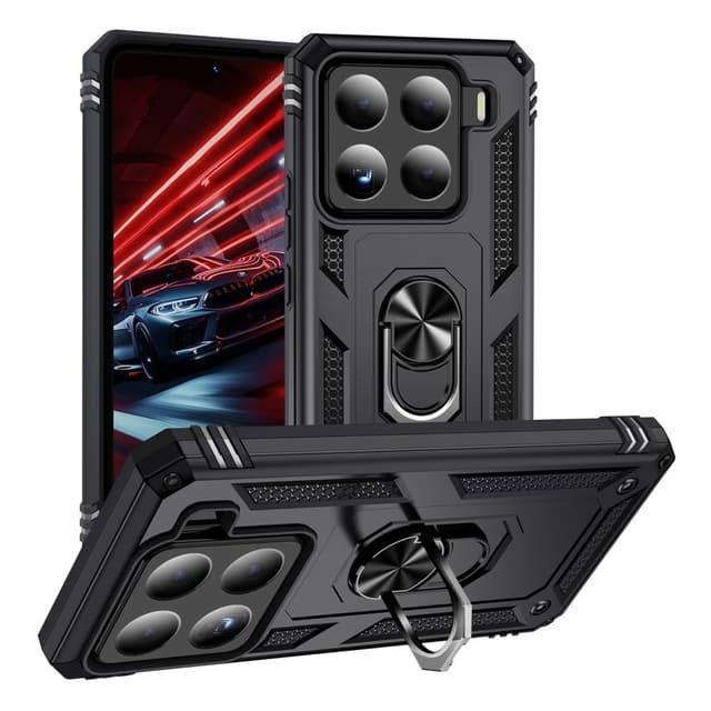 SKALO Xiaomi 15 Armor Metallring Skal - Svart