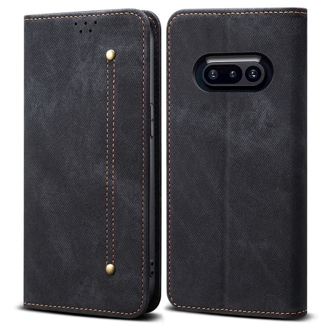 SKALO Nothing Phone (3a) 5G Jeans Flip Cover - Sort