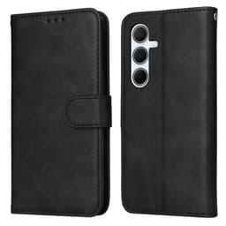 SKALO Samsung A36 5G PU-læder Flip Cover - Sort