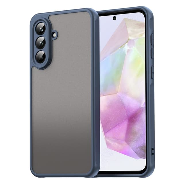 SKALO Samsung A56 5G Color Bumper Frosted Suojakuori - Sininen