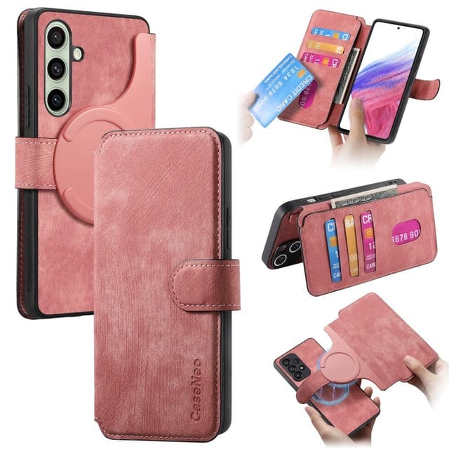 SKALO Samsung A56 5G CASENEO MW-03 Plånboksfodral - Rosa