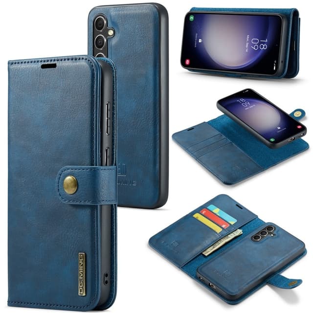 DG MING Samsung A36 5G 2-i-1 Magnet Flip Cover - Blå
