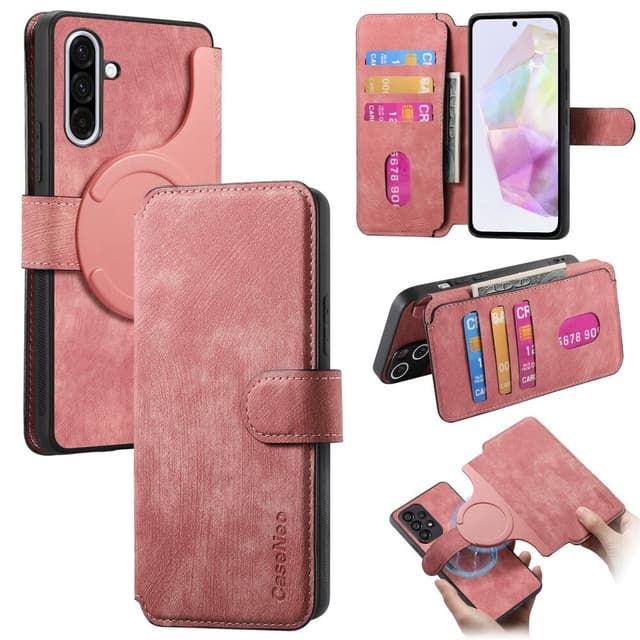 SKALO Samsung A36 5G CASENEO MW-03 Lompakkokotelo - Pinkki