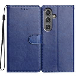 SKALO Samsung A26 5G PU-nahka Lompakkokotelo - Sininen