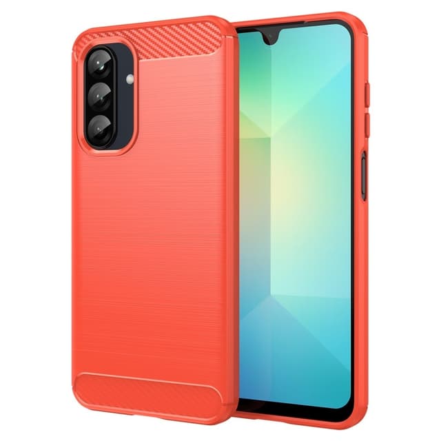 SKALO Samsung A26 5G Armor Carbon Suojakuori - Punainen