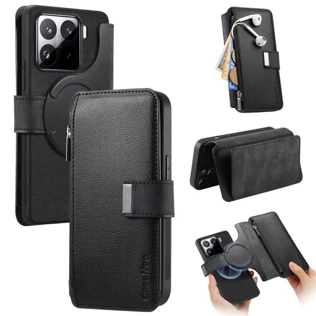 SKALO Xiaomi 15 CASENEO MW-02 Plånboksfodral - Svart
