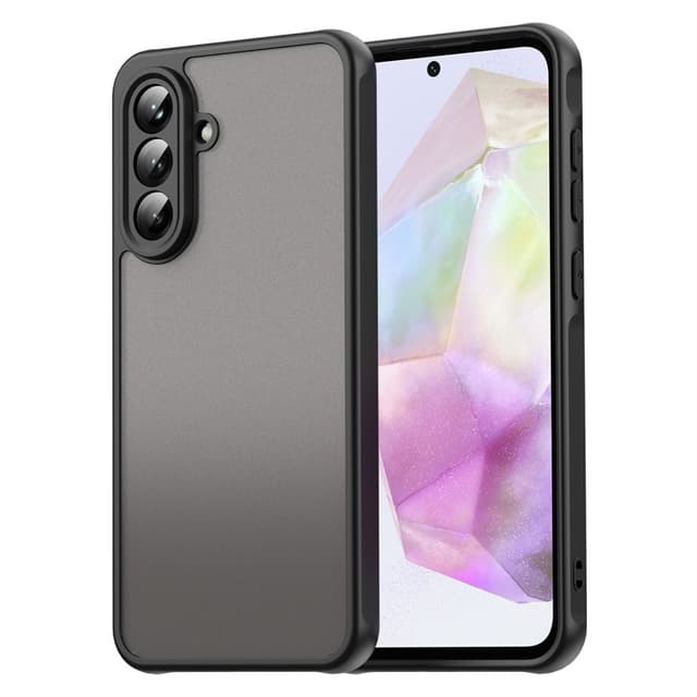 SKALO Samsung A56 5G Color Bumper Frosted Cover - Sort