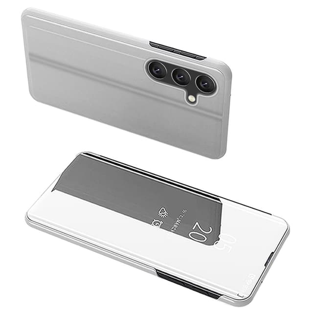 SKALO Samsung A26 5G Clear View Lompakkokotelo - Hopea