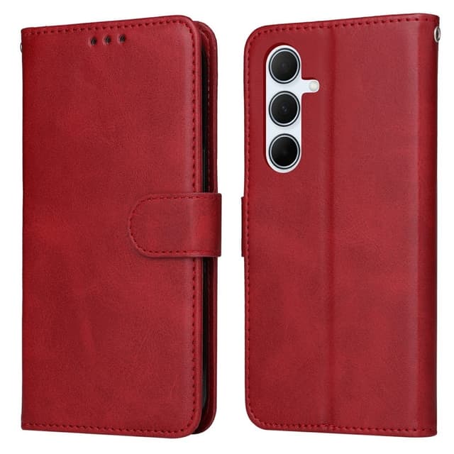 SKALO Samsung A36 5G PU-nahka Lompakkokotelo - Punainen