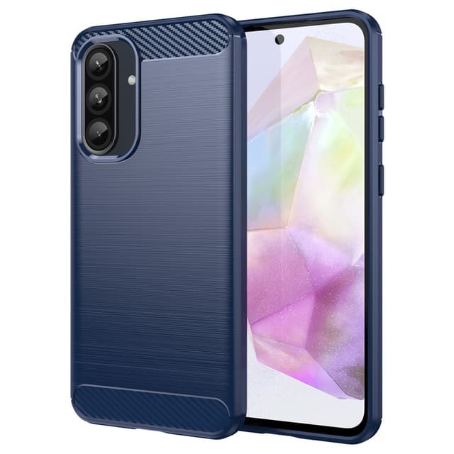 SKALO Samsung A56 5G Armor Carbon Cover - Blå
