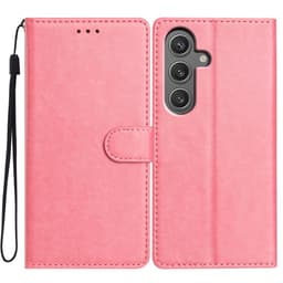SKALO Samsung A26 5G PU-nahka Lompakkokotelo - Pinkki