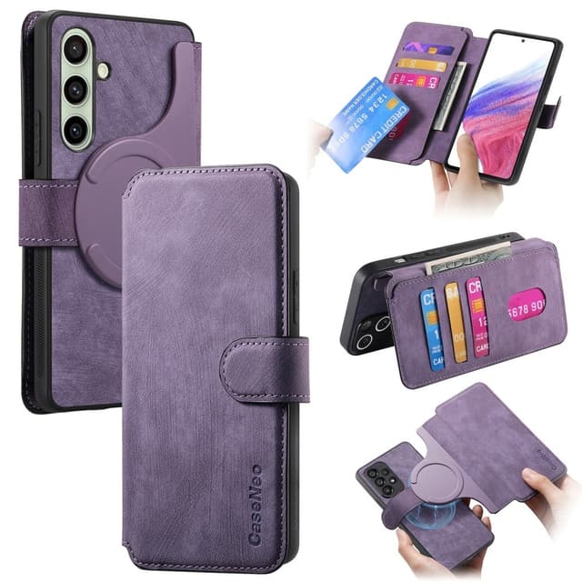 SKALO Samsung A26 5G CASENEO MW-03 Lompakkokotelo - Violetti