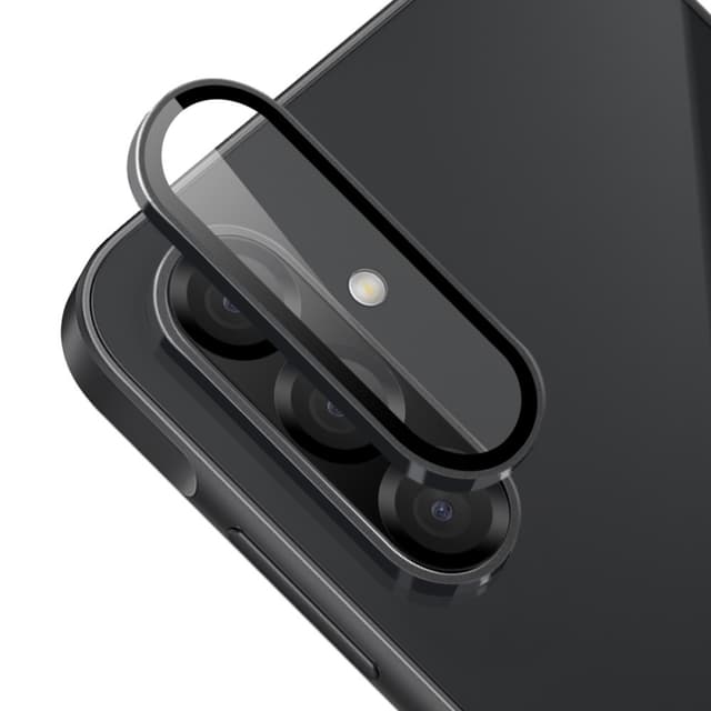 Til Samsung Galaxy A26 5G Kameralinse Beskytter ENKAY Hat-Prince Metal Ring Linsefilm - Sort