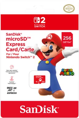SanDisk MicroSDXC Express minnekort for Nintendo Switch 2 (256GB)