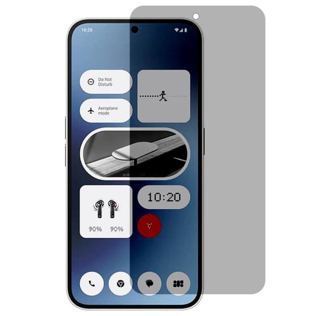 2-KPL SKALO Nothing Phone (2a) Plus Yksityisyys näytönsuoja karkaistu lasi - Musta