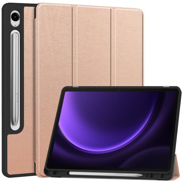 SKALO Samsung Tab S10 FE Trifold Fodral - Roséguld