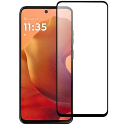 SKALO Motorola Moto G15 Power FULL-FIT Hærdet Glas Skærmbeskyttelse - Sort