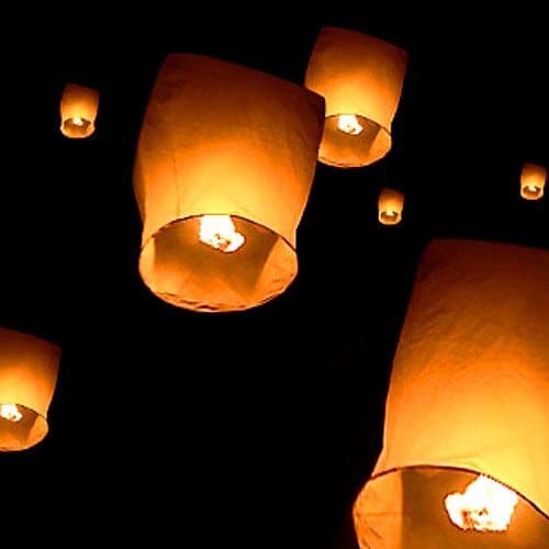Khom Loy / Svävande lykta / Himmelslykta - 1 pack