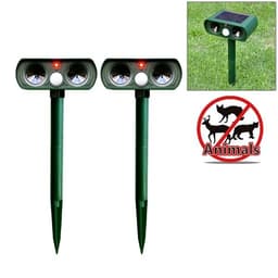 Djurskrämma Solcell ultraljud med rörelsedetektor - 2Pack