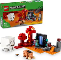 LEGO Minecraft Baghold ved Nether-portalen 21255
