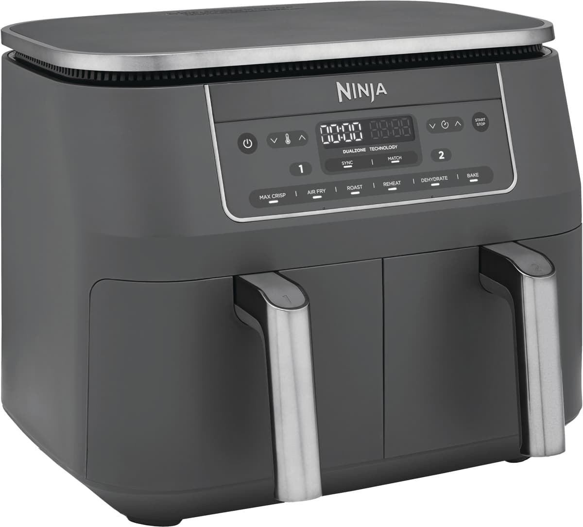 Ninja Dual Zone Air Fryer DZ300EU (Gun metal grå) - Elgiganten