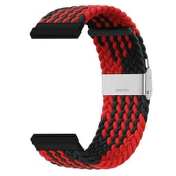Flettet elastisk klokkereim Fitbit Sense - Rød/svart