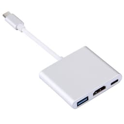 USB 3.1 Type-C uros USB-C, HDMI &amp; USB 3.0 naaras sovitin - 4K-resoluutiotuki