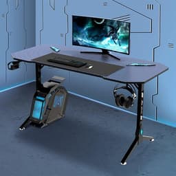 Gamingbord 120cm med RGB-Belysning og Stabile Stålben