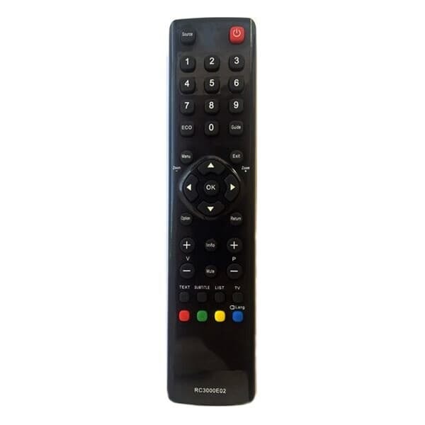 Fjernkontroll RC 300 / RC3000 - erstatningskontroll kompatibel med Thomson og TCL